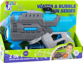 LEAN Toys Elektrická vodná pištoľ 2W1 sivá modrá