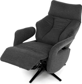 Polohovacie kreslo sivé, elektrické TV-B3973 GREY2