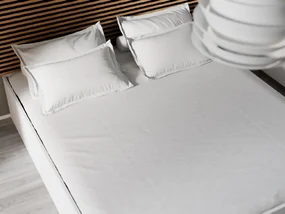 Posteľ BELLA 180 x 200 cm, biela Rošt: S latkovým roštom, Matrac: Matrac COCO MAXI 20 cm