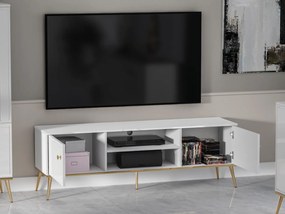 TV STOLÍK BELLINI BIELY VYSOKÝ LESK 160 cm
