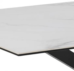 HEAVEN CERAMIC WHITE jedálenský stôl 160 x 90 x 75,5 cm