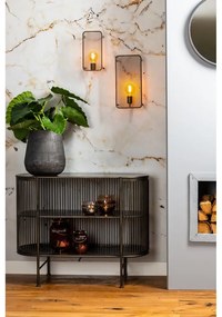 Čierna kovová komoda 100x80 cm Yinthe - Light &amp; Living