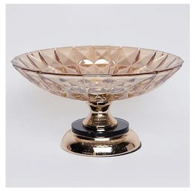 Dekoračný podnos pr. 29,5 cm hnedá/dymová