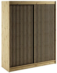 Skriňa Lamelo 1 180 Dub Artisan/čierna