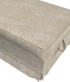 Poťah na podnožku Ektorp Bromma farba produktu béžová látka zapletaná, vzorované