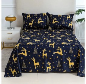 Plachta a obliečka na vankúš GOLDEN DEER Rozmer: 2 ks 50 x 70 cm | 200 x 240 cm