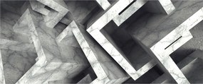 Abstraktný obraz kociek (120x50 cm)