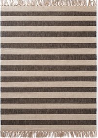 Čierny/krémovobiely obojstranný/ručne tkaný jutový koberec 120x170 cm Playa – Hanse Home