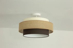 BRILAGI - Prisadený luster RESNA 1xE27/60W/230V pr. 40 cm béžová/čierna