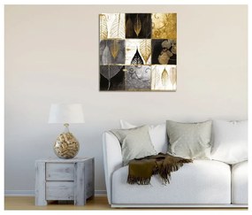 Obraz na plátne Golden Leaves, 45 × 45 cm