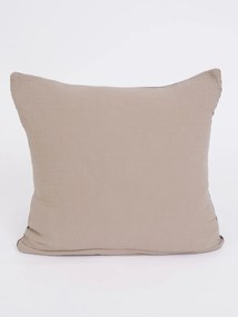 Mušelínová obliečka na vankúš 40 × 40 cm – Alexia Duo cappuccino/tmavo šedá