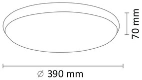 LED Stropné svietidlo KERN LED/24W/230V čierna