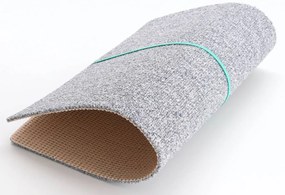 Condor Carpets, Koberec metráž Extreme 74, na mieru, šíře 4m, šedá, ab (mriežka), chodba / predsieň