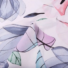 Biante Bavlnený záves Sandra SA-333 Veľké kvety magnólie a kaly 150x190 cm