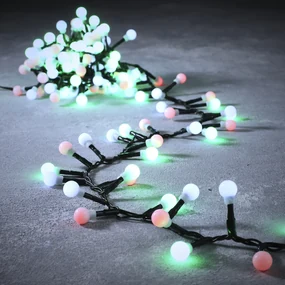 Svetelný girlanda zelená s 550 viacfarebnými LED diódami 14m IP44 - Comet