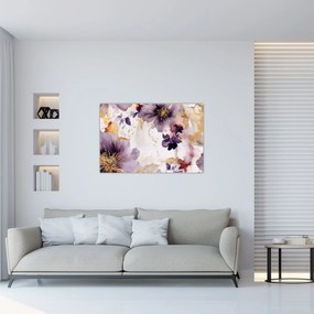 Obraz - Akvarelové kvety (90x60 cm)