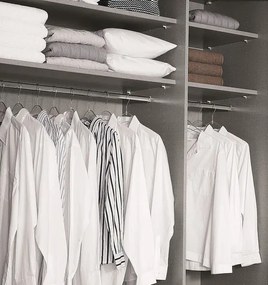 Šatníková skriňa Imperial, 250 cm, dub sonoma/biela