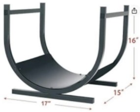 Stojan na drevo ES39007 43x40x38 cm