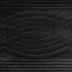 PREHOZ NA POSTEĽ VELVET2 170X210 CM ČIERNY