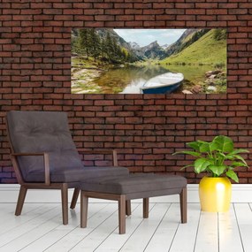 Obraz - Seealpsee, jazero Švajčiarska (120x50 cm)