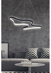 LED luster na lanku ARTISAN LED/36W/230V 6500K čierna