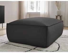 Čierna podnožka z imitácie kože Boheme – Bobochic Paris