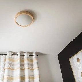 Stropné svietidlo NATURAL SLIM 1xE27/60W/230V ø 27 cm borovica