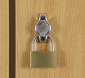 Šatníková skrinka S1 s úložnými boxmi, 5 boxov, 1850 x 300 x 500 mm, demont, otočný zámok, laminované dvere, buk