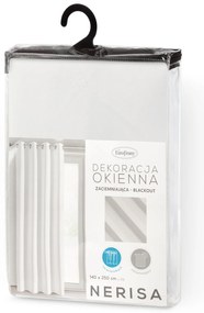 ZÁVES NA KÚŽKOCH NERISA 140X250 CM BIELA