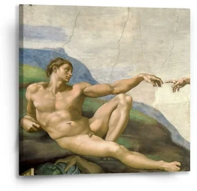 Sablio Obraz Stvorenie Adama - Michelangelo Buonarroti - 50x50 cm