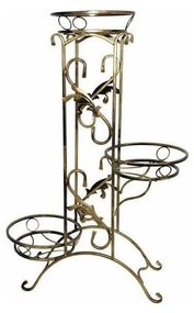 HowHomely Stojan na kvety 90x65 cm zlatá 10-1063-cz-z