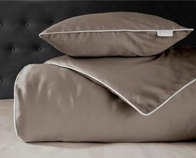 Detexpol Povlečení jednobarevní Pure Collection 100% mako satén Taupé 140x200, 70x80 cm