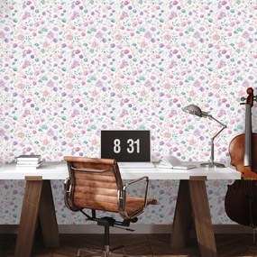 Samolepiaca fototapeta jemné pastelové kvietky