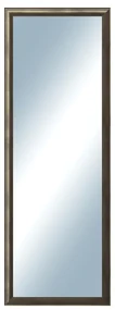 DANTIK - Zrkadlo v rámu, rozmer s rámom 50x140 cm z lišty Ferrosa grafit (3141)