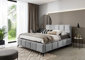 Moderná posteľ Miami, 180x200cm, šedá Nube s úložným priestorom
