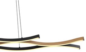 Globo 67206HW - LED Luster na lanku GERONIMO LED/35W/230V čierna/hnedá