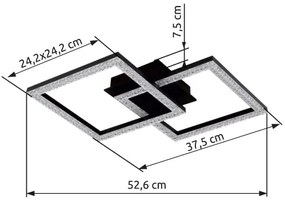Globo 67328-20D - LED Stropné svietidlo SAPENA LED/20W/230V