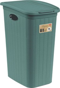 STEFANPLAST Košík na bielizeň Elegance 36 l, zeleno-sivý