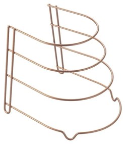Stojan na panvice v medenej farbe Metaltex