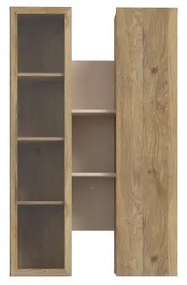 Nástenná polica INAR dub/béžová