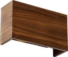 Inteligentné nástenné svietidlo orechové drevo 24 cm vrátane Wifi G9 - Otan