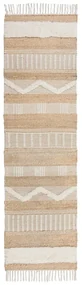 Béžový jutový behúň Flair Rugs Medina, 60 x 230 cm