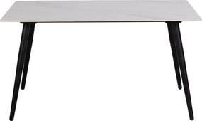 XXXLutz JEDÁLENSKÝ STÔL, biela, 140/80/75 cm P & B - Stoly - 001749092801