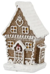 Perníková chalúpka so svetielkami Gingerbread Noël LED - 7*6*11cm