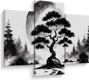 Obraz – Čiernobiela bonsai (90x60 cm)