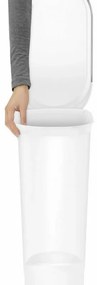 Pedálový kôš Slim 40 l, biela