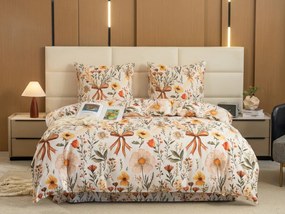 Obliečky z mikrovlákna FLORAL RIBBON krémové Rozmer obliečky: 70 x 90 cm | 140 x 200 cm