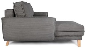 Variabilná sivá menčestrová rozkladacia rohová pohovka Tori – Bonami Selection