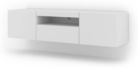 TV stolík/skrinka Aurinko 150 (matná biela). Vlastná spoľahlivá doprava až k Vám domov. 1083430