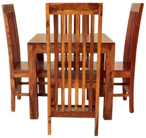 furniture-nabytek.cz - Jedálenský set pre 4 osoby Gani z indického masívu palisander